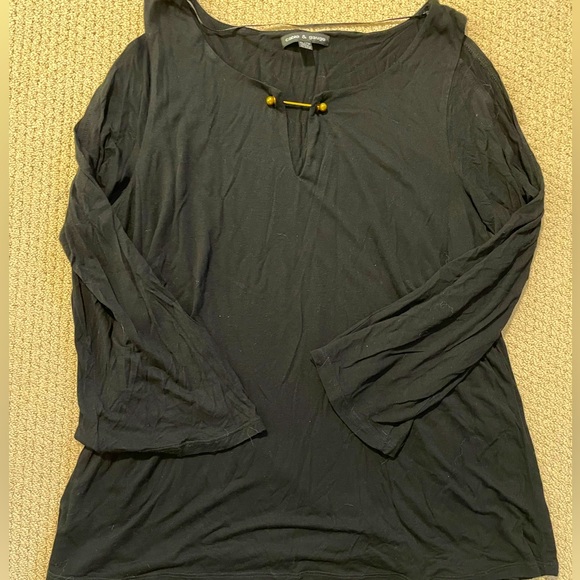 Black long sleeve shirt (size XL) - Picture 1 of 3